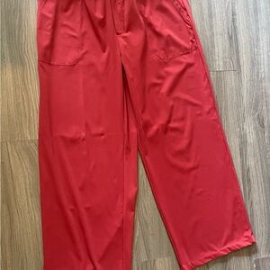 ZYIA scarlet presidio wide leg pants, large